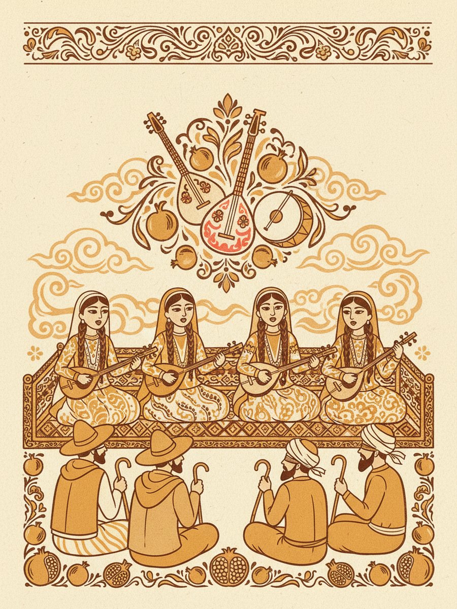 Besh qiz — muqova